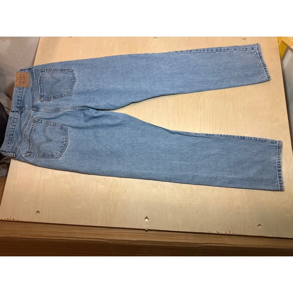 Levis 501 Original Fit Mens Light Wash Blue Denim Straight Leg Jeans W31 L32
